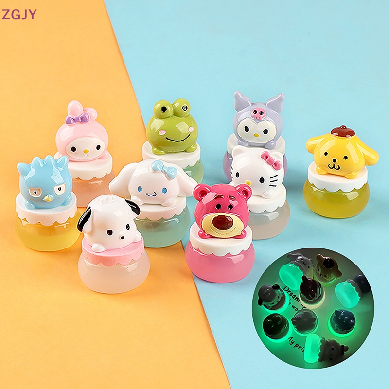 Móc Khóa Hình Ngôi Nhà Búp Bê 3D Bằng Nhựa Phát Sáng DIY Mới