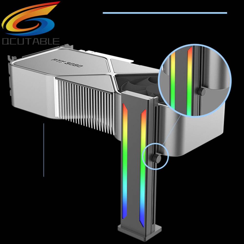 Thẻ Video GPU 5V 3PIN ARGB Hỗ Trợ Jack Cắm Máy Tính Có Thể Điều Chỉnh