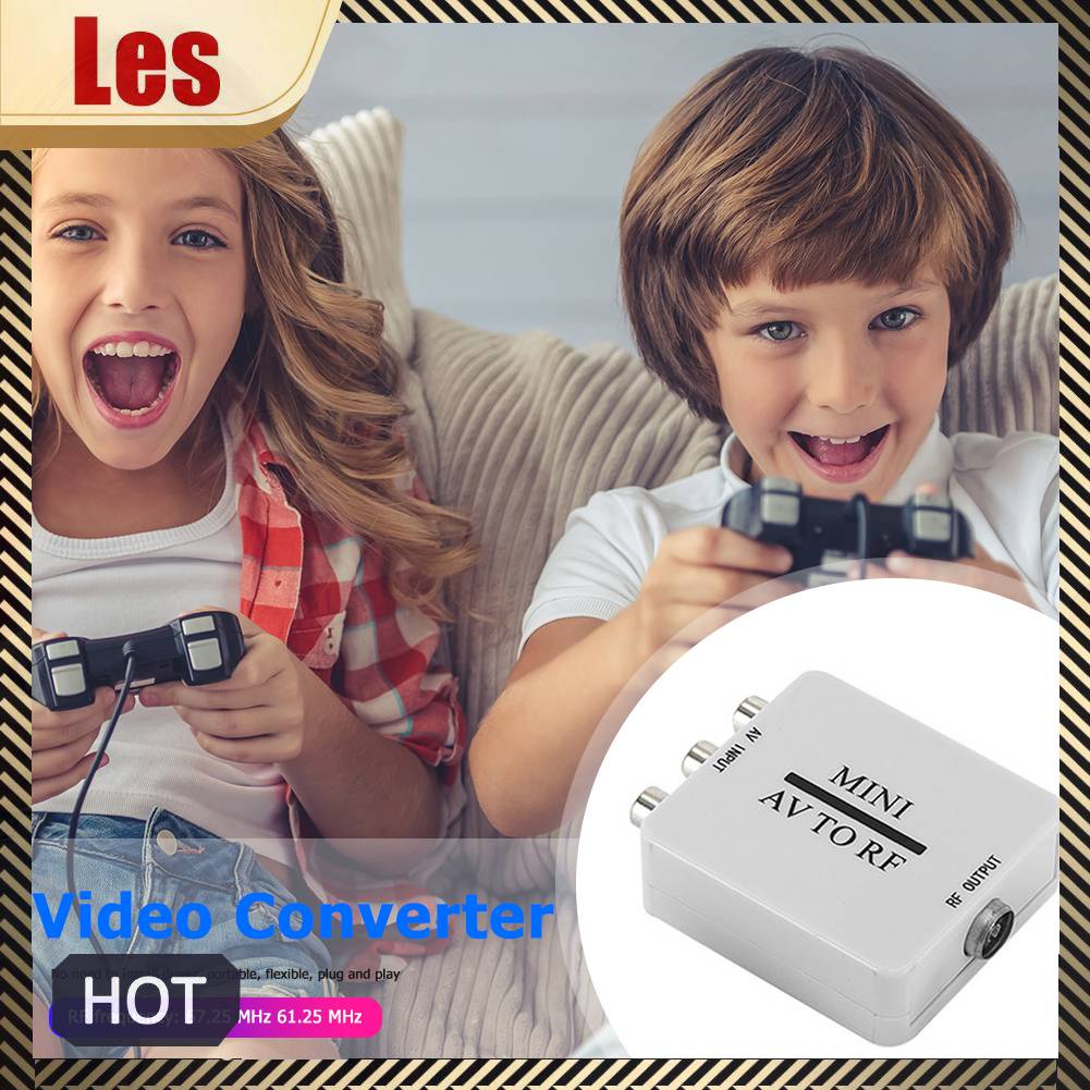Bộ ChuyểN ĐổI Mini RCA AV CVSB Sang RF Hỗ Trợ RF 67.25 / 61.25MHz