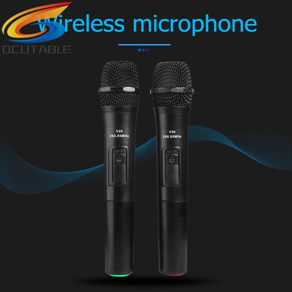 Set 2 Bộ Khuếch Đại Âm Thanh Micro Cầm Tay 20m Chuyên Dụng Cho Tiệc Cưới DJ