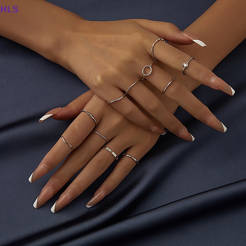 Bộ 11 Nhẫn Hở Phong Cách Bohemian Có Thể Điều Chỉnh Dành Cho Nữ