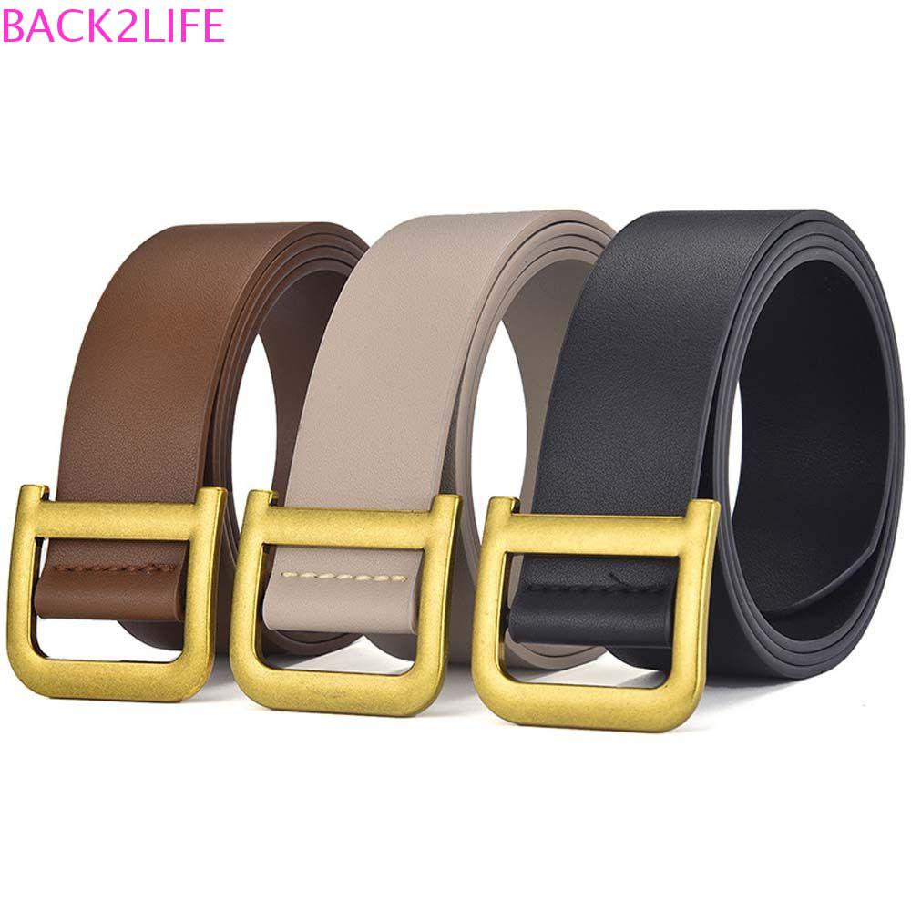 BACK2LIFE Thắt Lưng Da PU Không Đục Lỗ Thời Trang Cho Nữ Mặc Đầm Jean 2Lilife