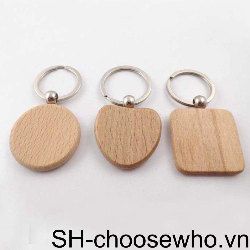 Móc Chìa Khóa Thay Thế Hình Chữ Nhật DIY Dành Cho Nam Nữ