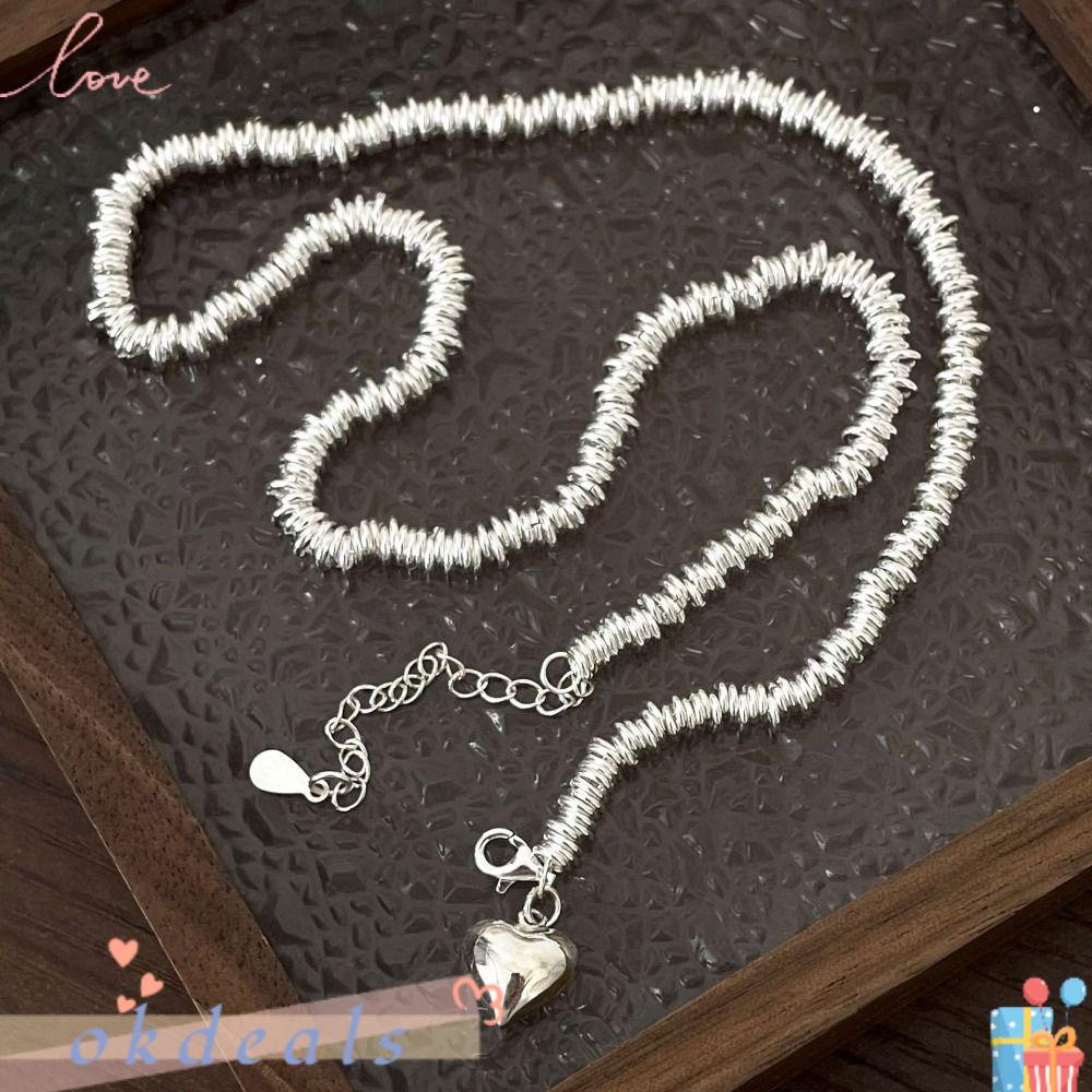 Vòng cổ Hình Trái Tim Đơn Giản Phong Cách Punk Thời Trang