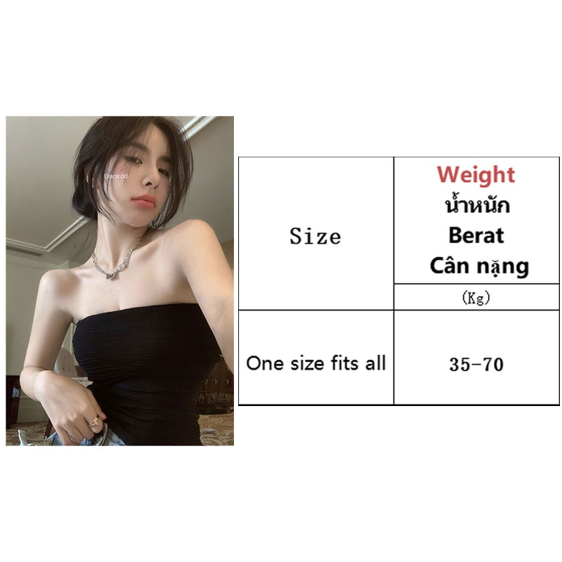 Áo ống SINRANSINYA co giãn thời trang quyến rũ cho nữ