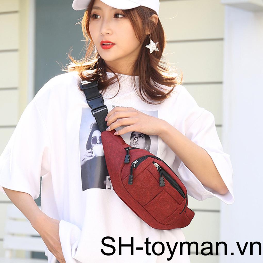 Túi Đeo Chéo Ngực / Thắt Lưng Nhiều Túi Có Khóa Kéo Tùy Chỉnh Thời Trang Cho Nam