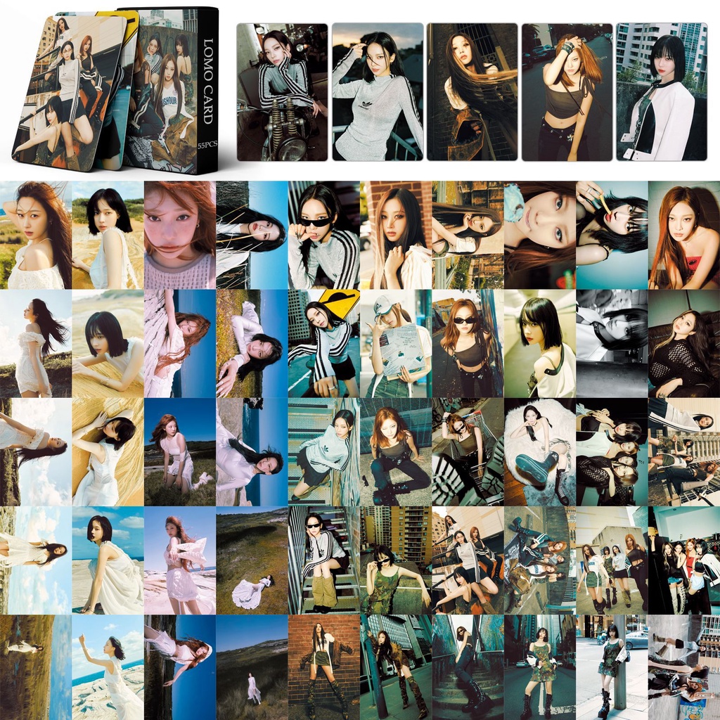 Aes Album Spicy & MY WORLD Photocard KARINA GISELLE WINTER Photocard Lomo Card 55pcs/box