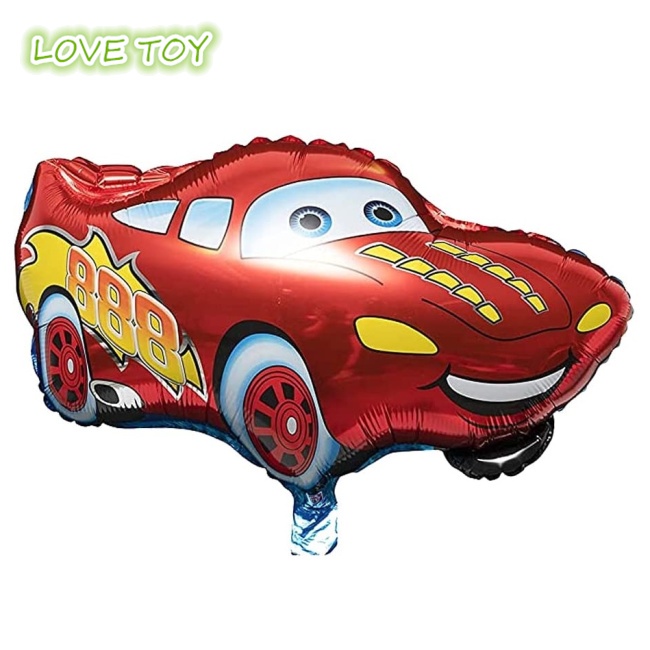 Set 6 Bong Bóng Trang Trí Tiệc Sinh Nhật In Hình Car Story