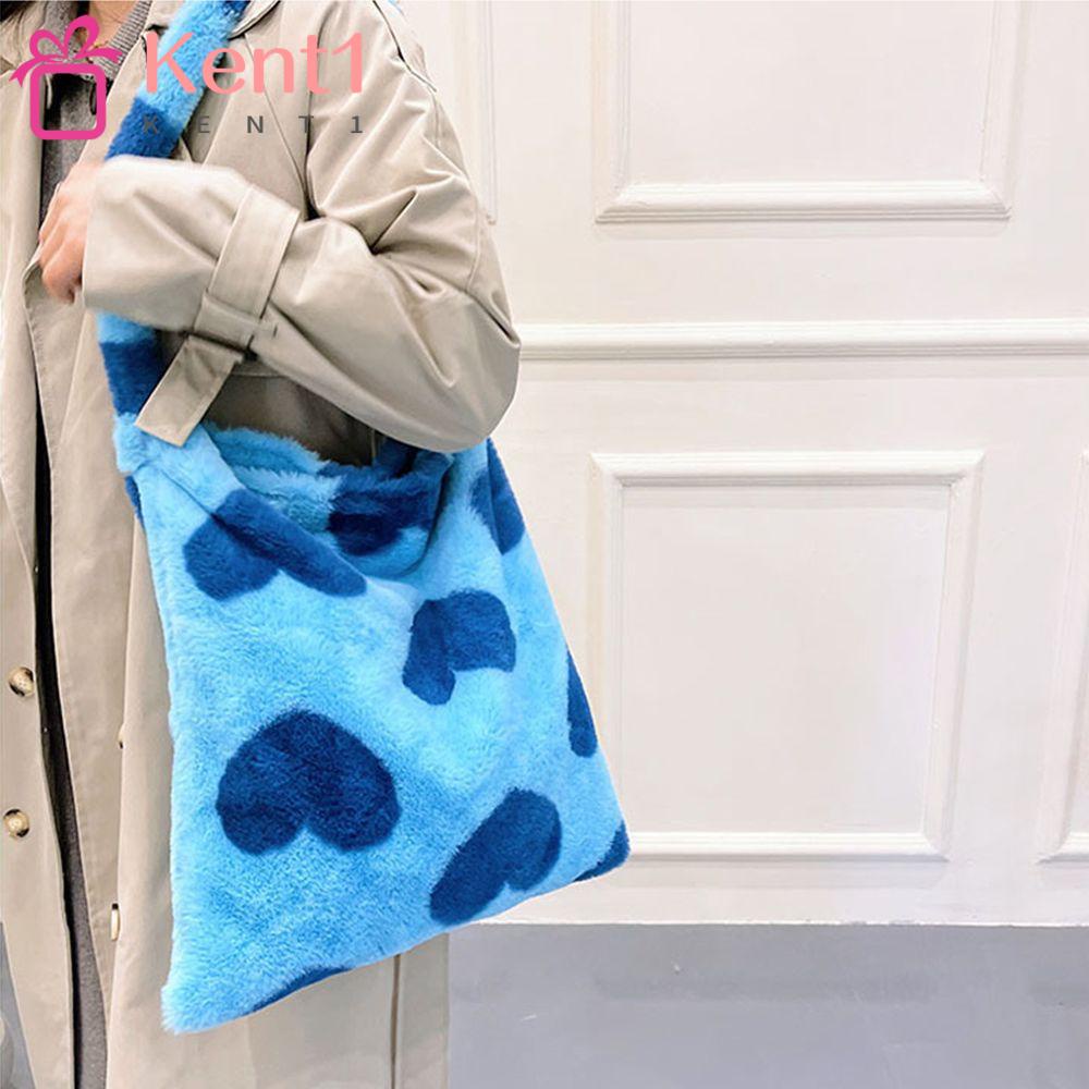 KENT1 Túi Xách Lông Xù Xinh Xắn Thời Trang Cho Nữ