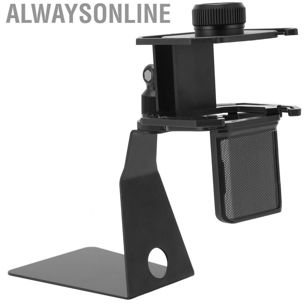 Alwaysonline Microphone Table Mount  Desktop Universal Mic Bracket Clamp Stable for Singing Recording