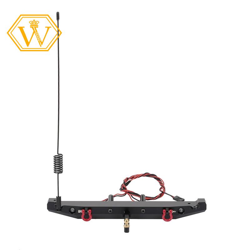 Bộ Cản Sau Bằng Kim Loại Có Đèn LED Cho Xe Điều Khiển Từ Xa TRAXXAS TRX4 Axial SCX10 90046 1: 10