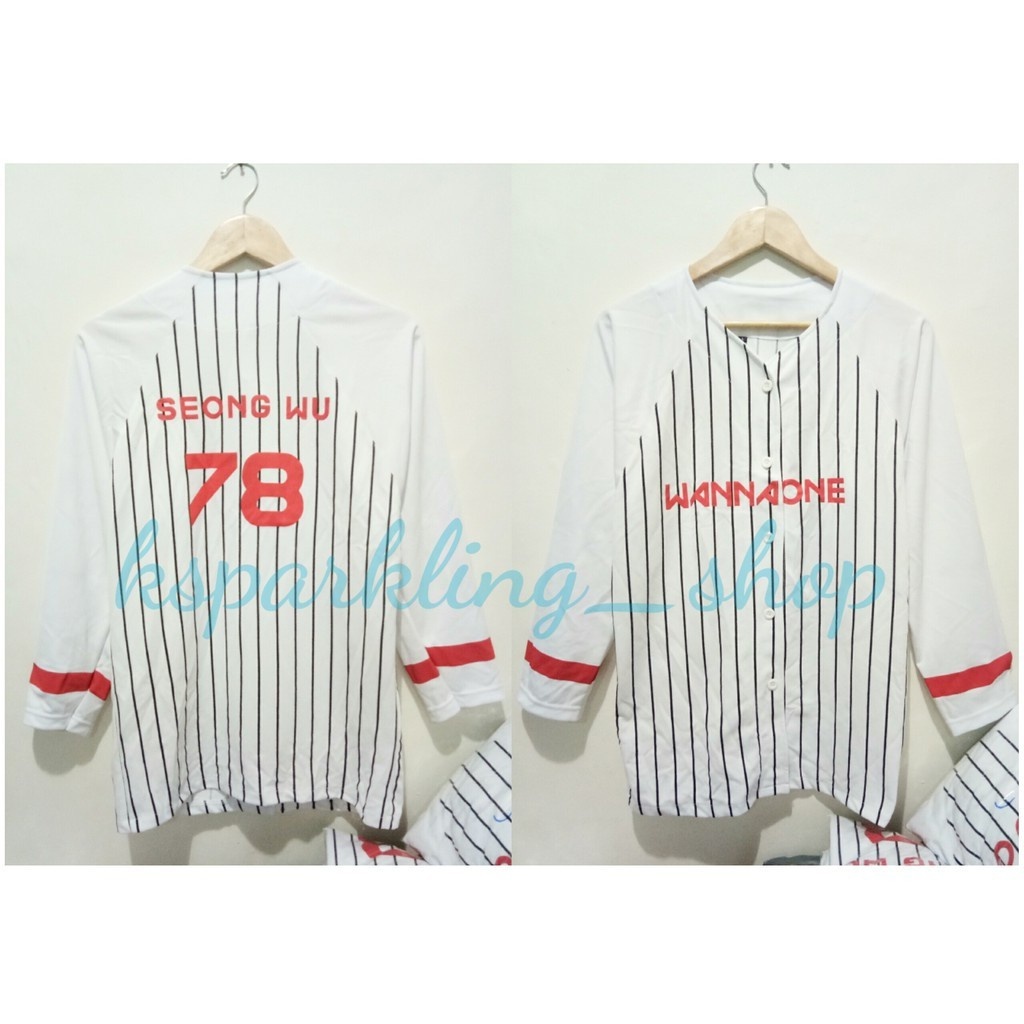 Áo Bóng Chày In Chữ wanna one 4xl 4xl