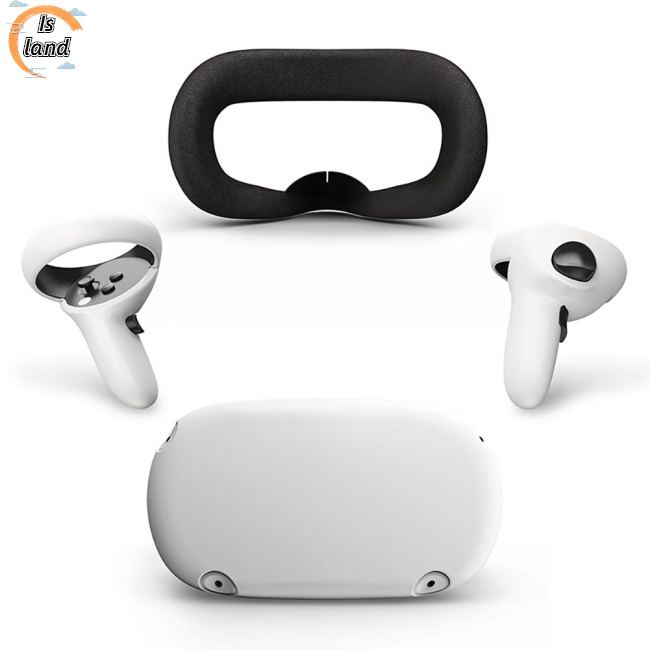 Set 4 Vỏ Bọc Tay Cầm Điều Khiển Kính Thực Tế Ảo Oculus Quest 2 Vr