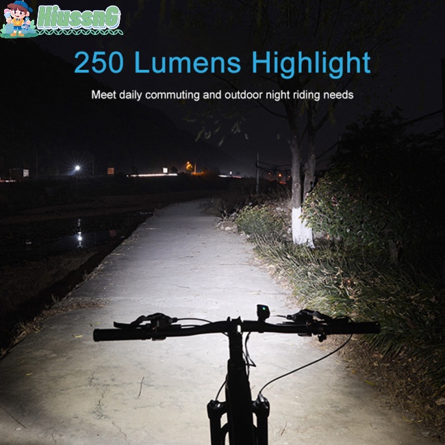 Đèn Pha Led Usb Gắn Tay Lái Xe Đạp Có Thể Sạc Lại