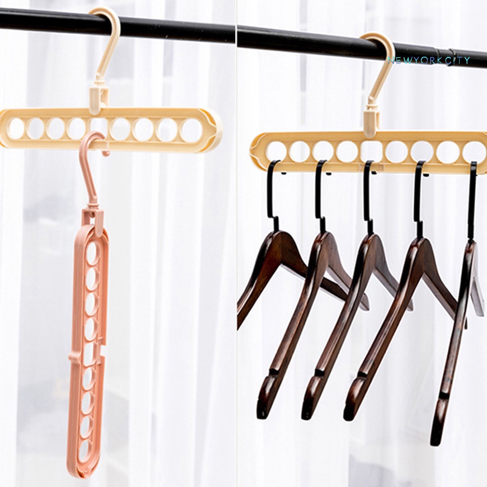 Set 6 Móc Treo Quần Áo Xoay 360 Độ Đa Năng Tiện Dụng
