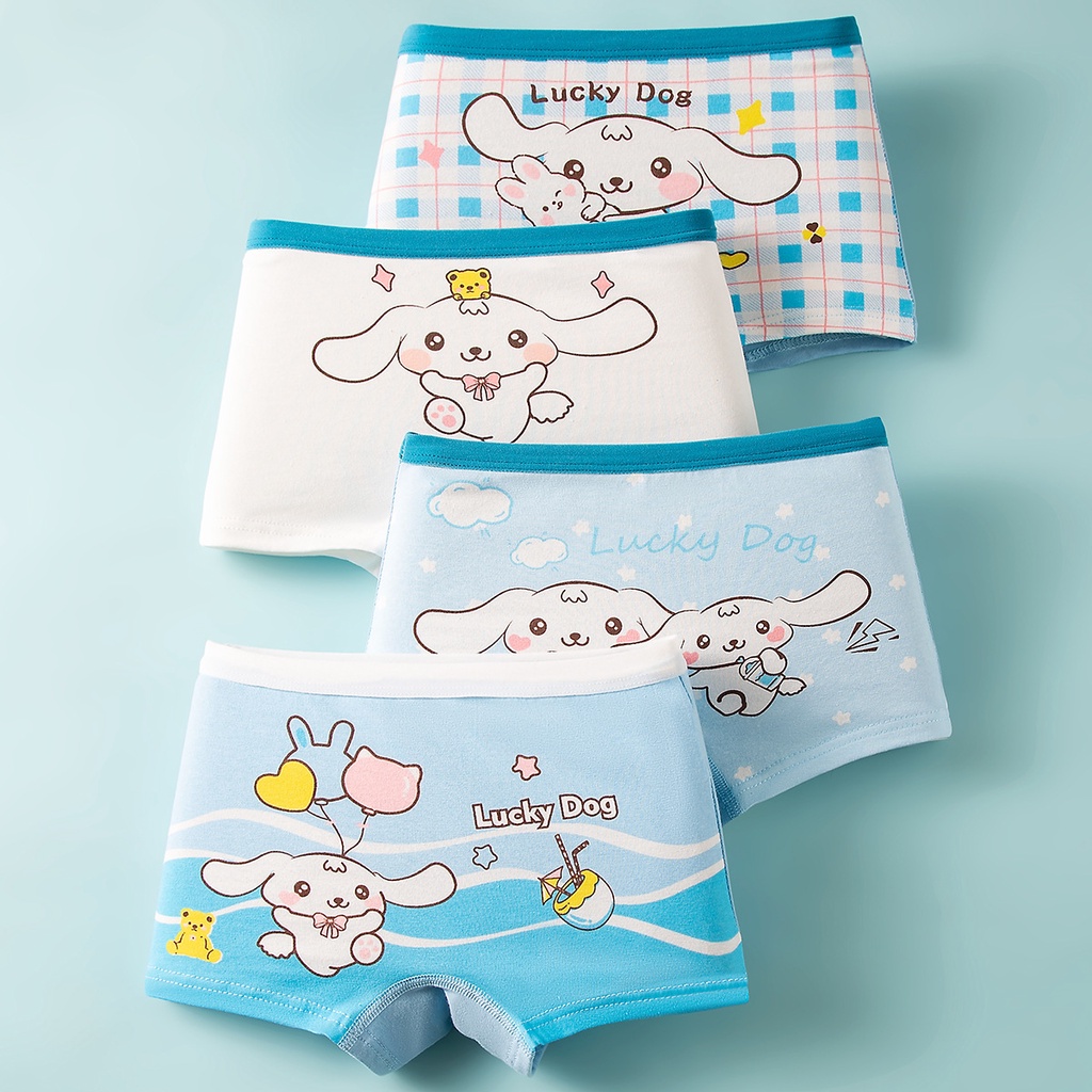 Bộ 4 QuầN LóT cotton MềM MạI Cho Bé GáI