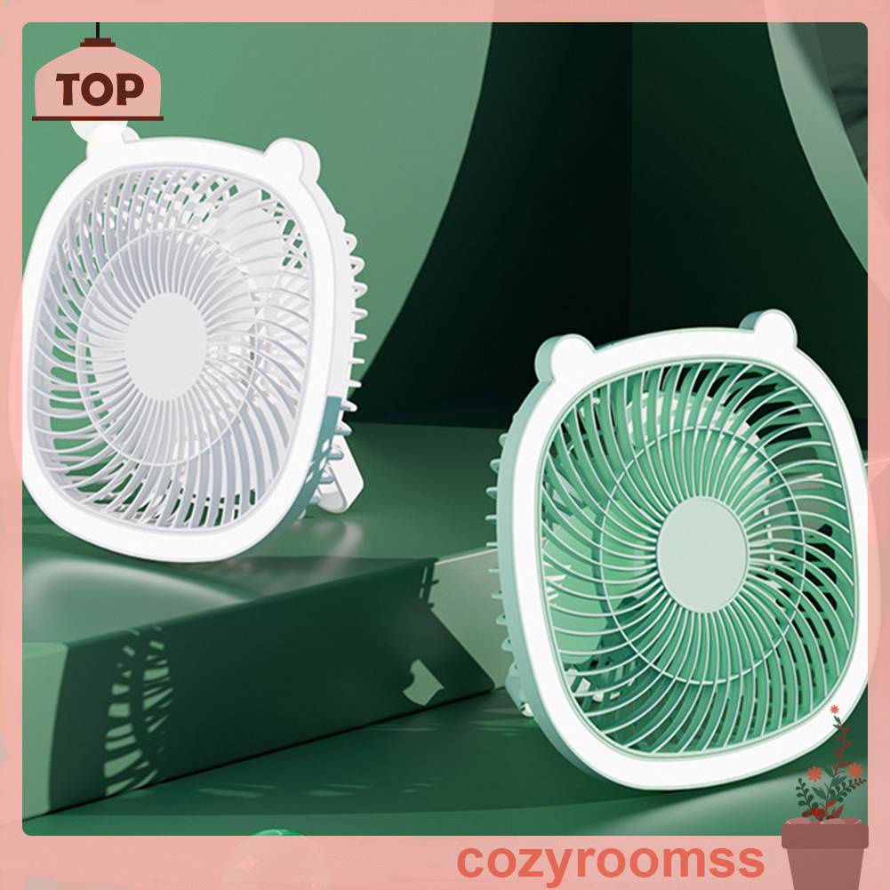 Quạt Điện Làm Mát 3 Tốc Độ 1200MAH Có Thể Gập Lại Cho Văn Phòng / Nhà Ở