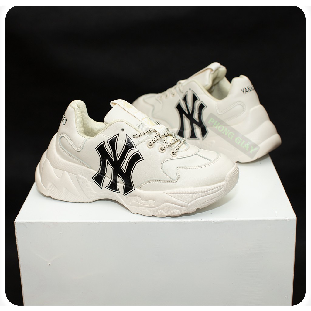 Giày thế thao 𝗠𝗟𝗕 Ny chữ đen full box, Giày sneaker nam nữ logo in 3D mới nhất 2022 cao cấp