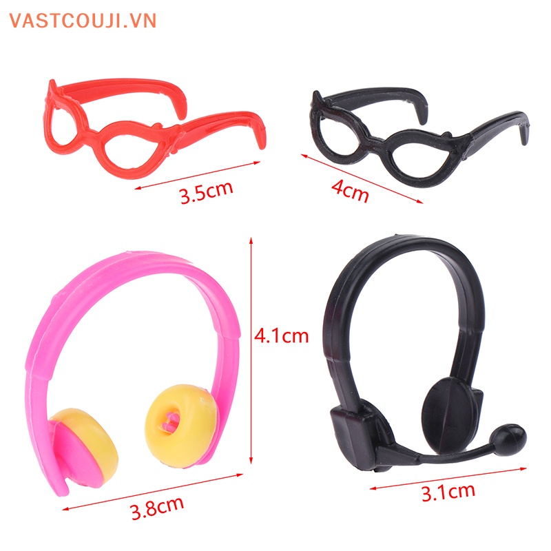 Bộ 8 Mắt Kính Nhựa 30CM Dùng Trang Trí Búp Bê VASTJI