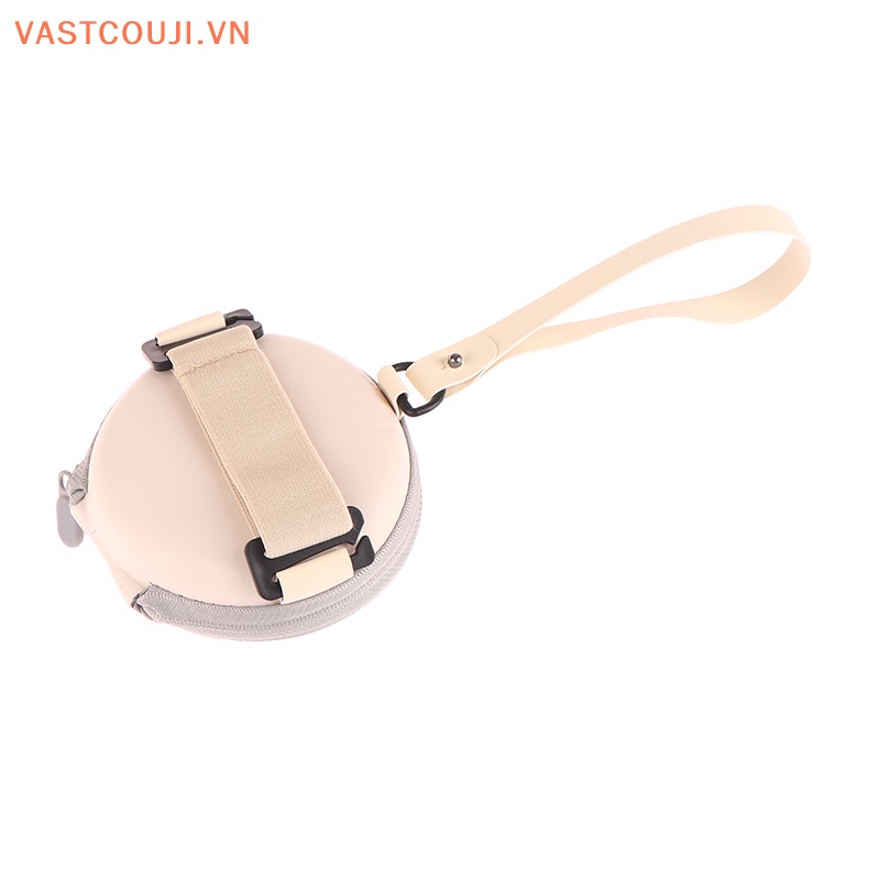 1 Túi Đựng Mắt Kính Hình Tròn Có Khóa Kéo Tiện Dụng