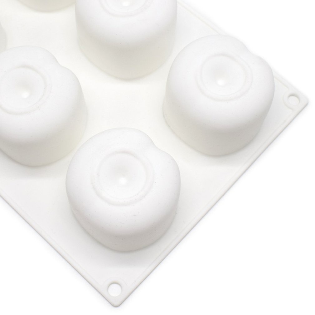 =Christmas=Cherry Mould 8 Cherry Homemade Mousse Baking Dessert Round Silicone Moulds