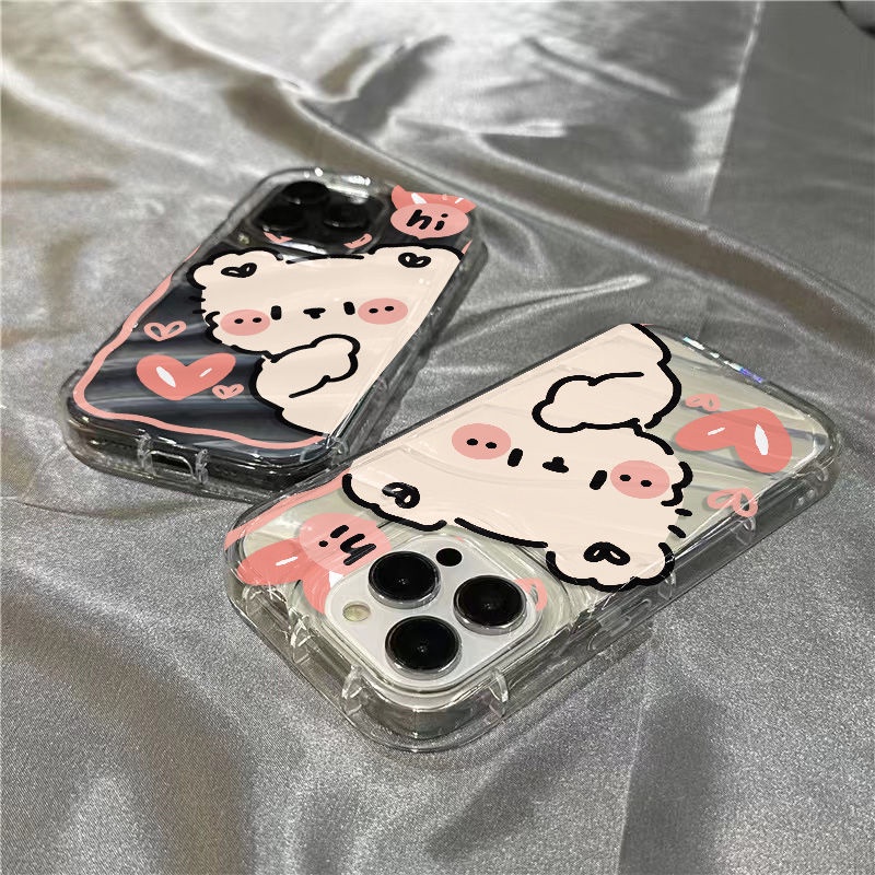 Ốp Điện Thoại Mềm Trong Suốt In Hình Gấu Dễ Thương Cho Iphone 14Promax 1312 / 11 7 / 8plus xr / sins DVRC