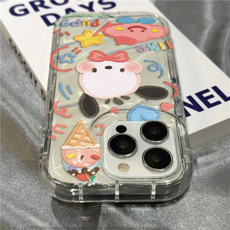 Ốp Điện Thoại Mềm Trong Suốt Họa Tiết Cún Pacha / / 8 Dễ Thương Cho Iphone 13127plus xr 11iPhone14promax / 13127plus AY3P