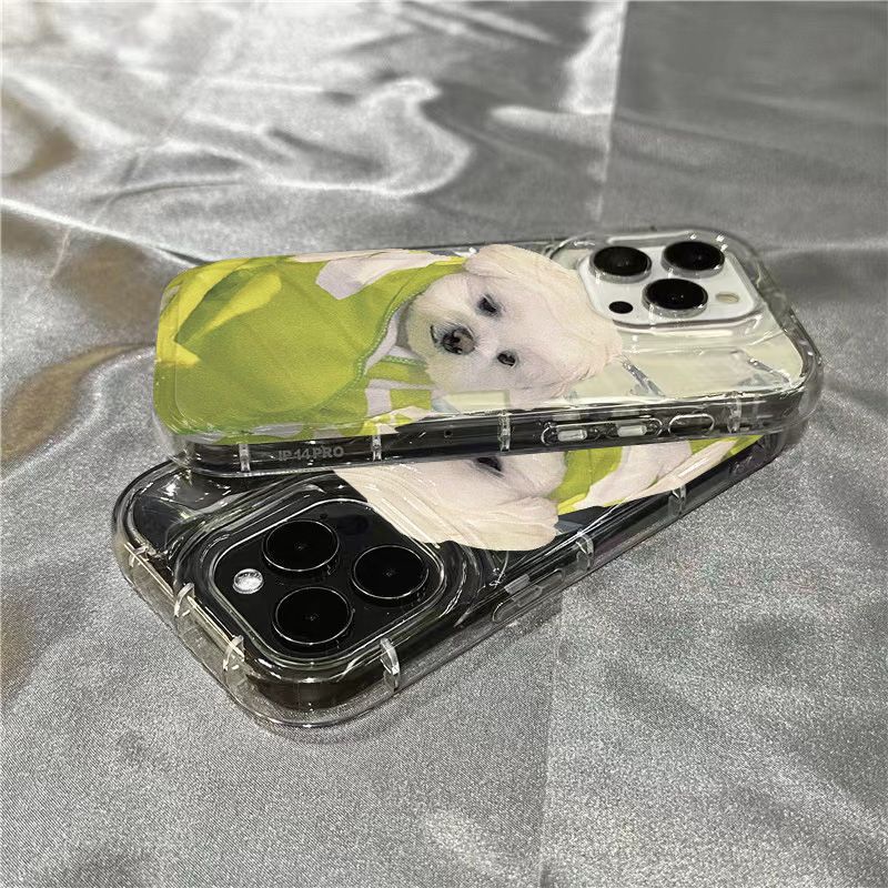 Ốp Điện Thoại Mềm Trong Suốt Họa Tiết Cún Dễ Thương Cho Iphone 14Promax 7 8 Xrsins1312 / 11 / X6ZT
