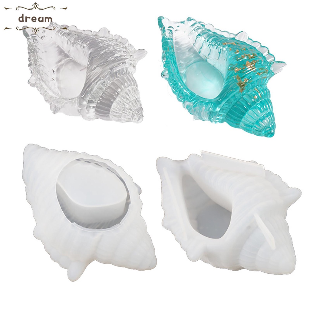 【DREAMLIFE】Shell Mould Flower Pot Home Decor Jewelry Making Sea Shell Secented Candle