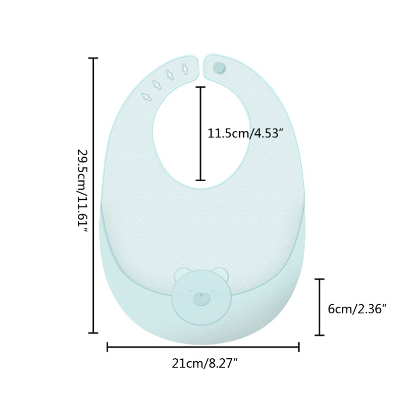 Yếm Ăn Silicone Chống Thấm Nước Có Thể Điều Chỉnh Dành Cho Bé