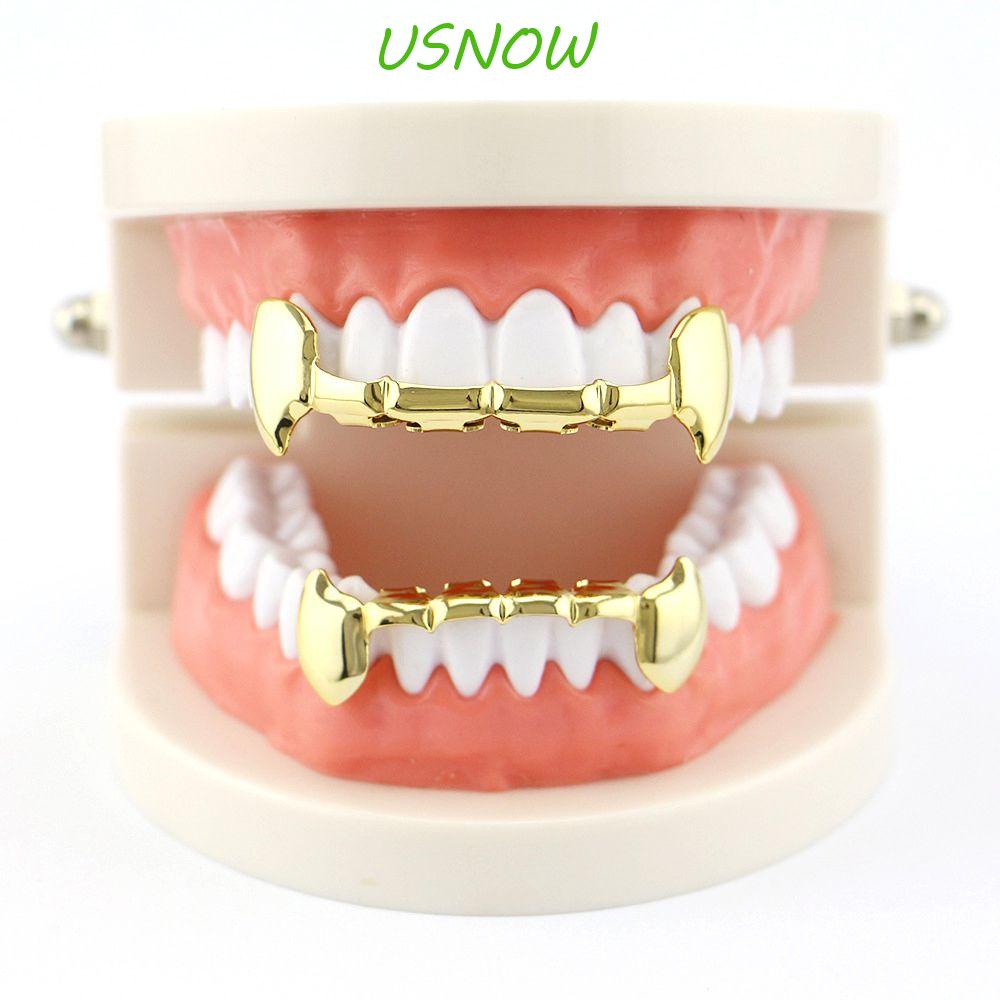 USNOW Khay Nướng Răng Màu Bạc Thời Trang Dùng Làm Quà Tặng / Hóa Trang