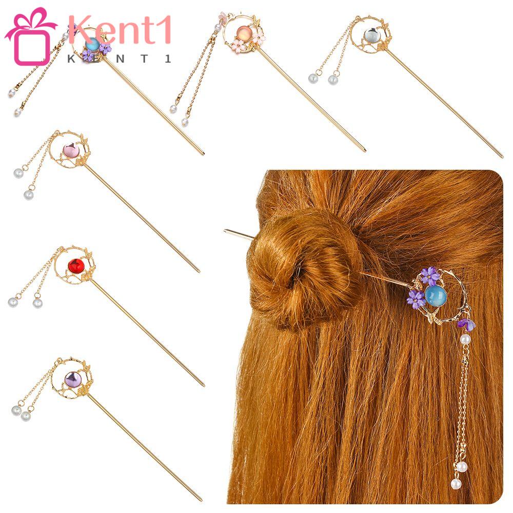 KENT1 Trâm Cài Tóc Tua Rua Phong Cách Retro Thời Trang Cho Nữ