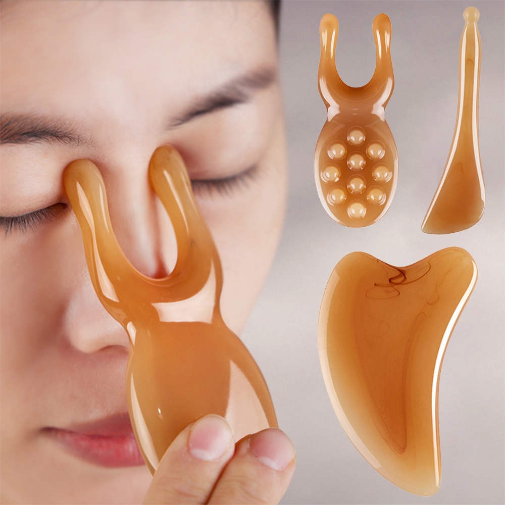 Dụng Cụ Mát Xa Nâng Cơ Mặt / Cơ Thể / Guasha Bằng Nhựa Resin Chăm Sóc Sức Khỏe