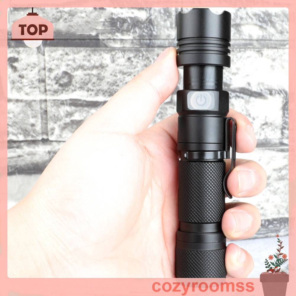 Đèn Pin LED XHP50 800LM 5 Chế Độ 1200mAh Sạc USB Tiện Dụng