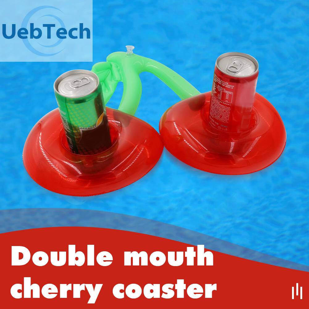 Giá Đỡ Cốc Uống Cocktail Hình Quả Cherry Nổi Trên Mặt Nước Bể bơi
