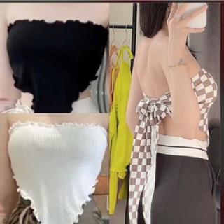 Áo yếm cột nơ lưng có mút xᶖnh xắn