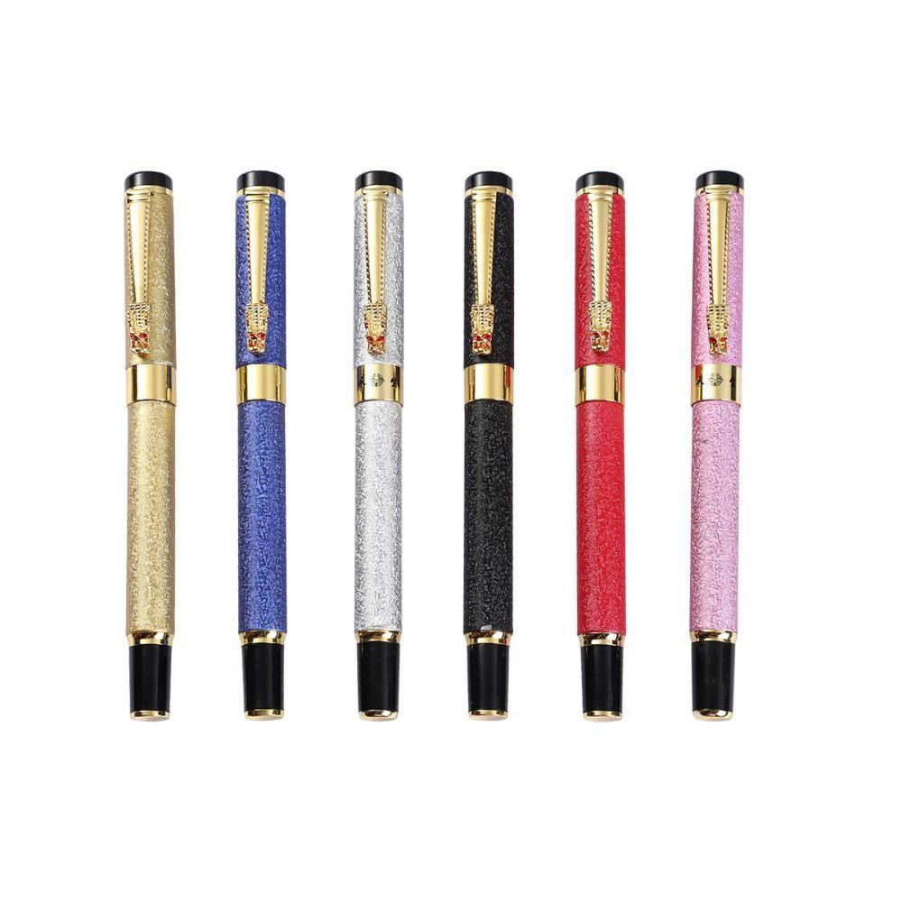 Bút Viết Thư Pháp Bằng Kim Loại Ngòi 0.7mm 6 Màu Sang Trọng