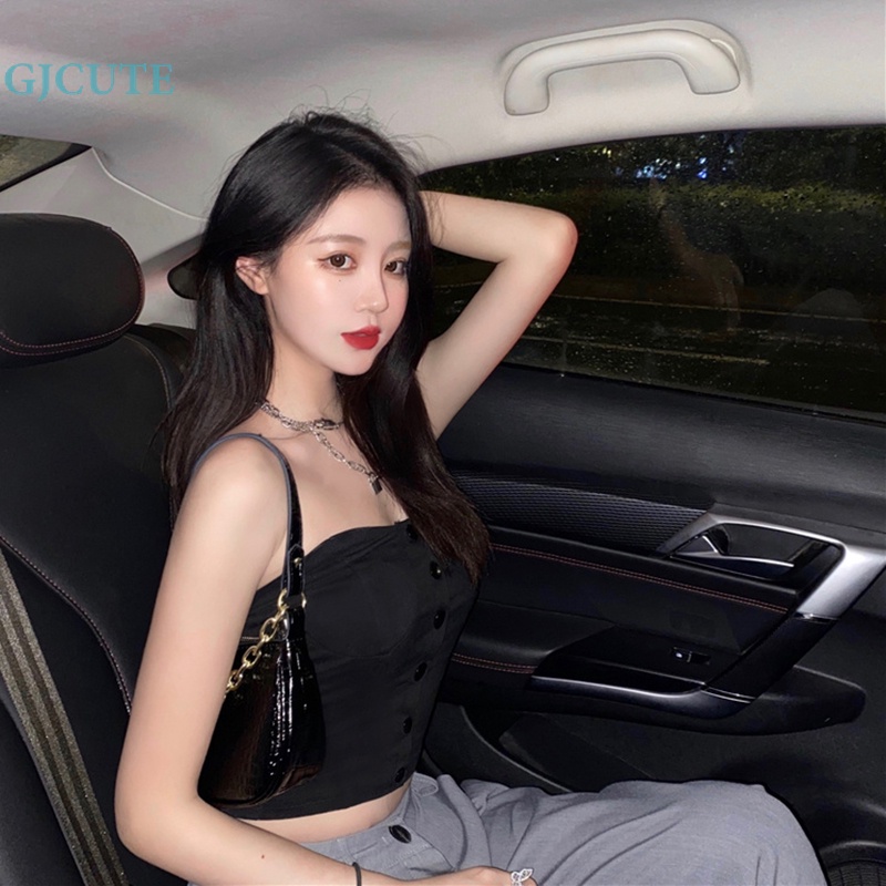 Áo Hai Dây Mỏng Mùa Hè Màu Trơn Gợi Cảm Cho Nữ WTD