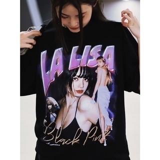 SHOPBAONAM Black Pink ÁO THUN NỮ FORM RỘNG  LISA BLACKPINK