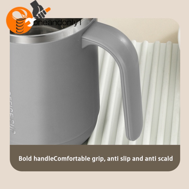 Cốc Cà Phê Cách Nhiệt Bằng Thép Không Gỉ 304 Hai Lớp Dung Tích Lớn 500ml