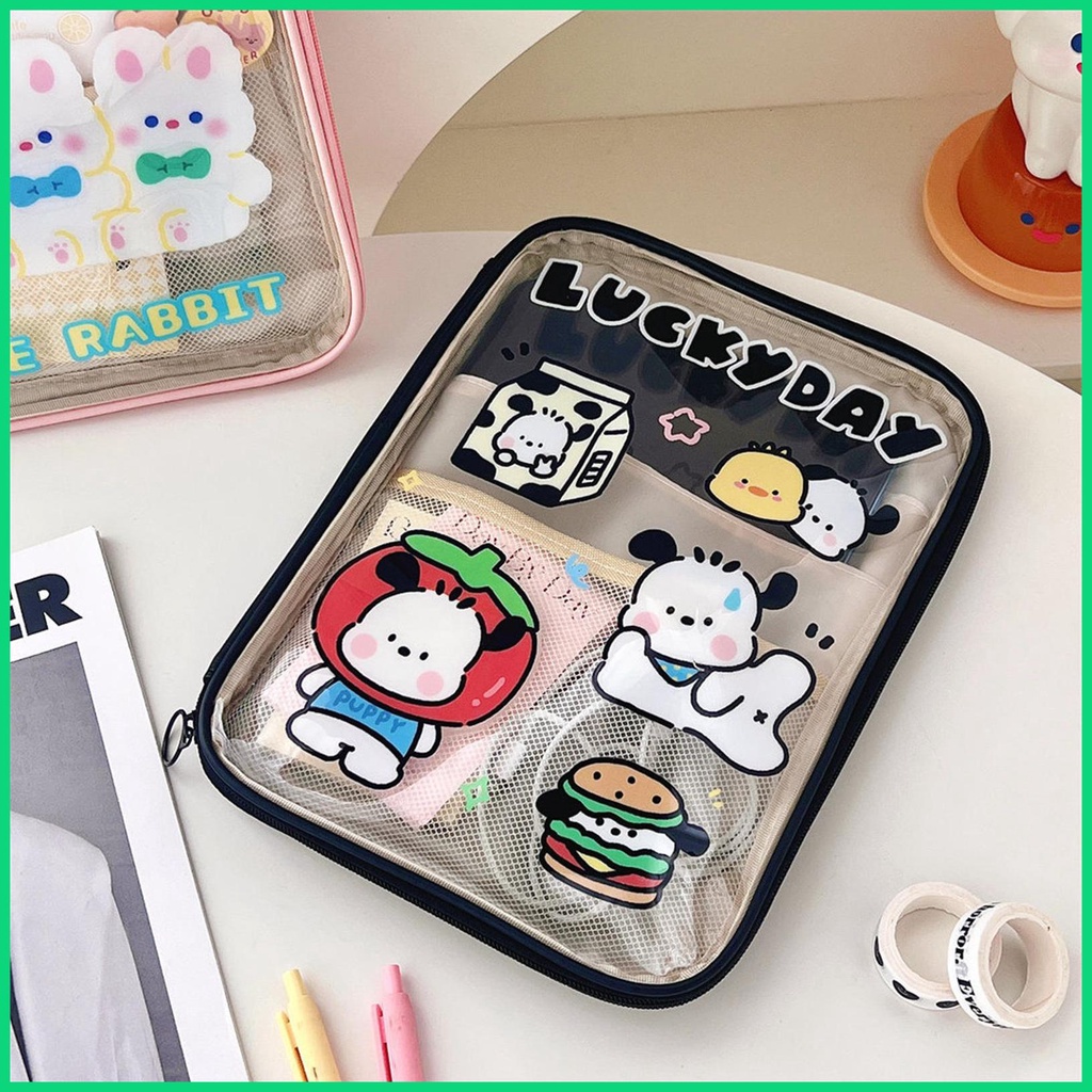 Túi Đựng Máy Tính Bảng Chống Sốc Có Khóa Kéo Họa Tiết Hoạt Hình Cho jiwvn