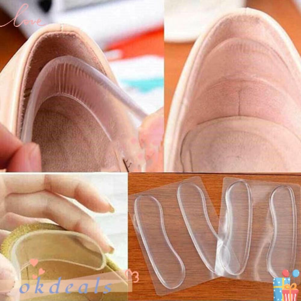 OKDEALS 1 Cặp Đệm Silicone Lót Gót Giày Chống Mòn Chất Lượng Cao