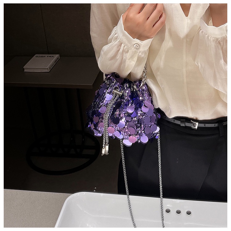 Túi Xách Đeo Vai Đính Kim Sa Lấp Lánh Thời Trang 2023 Cho Nữ