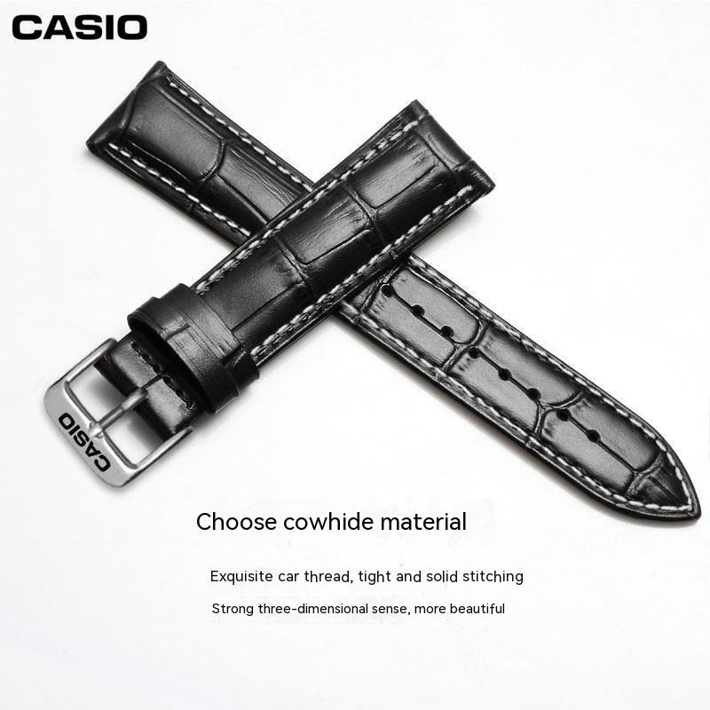 Dây Đeo Bằng Da Thật Cho Đồng Hồ CASIO MTP1375 1183 1303 1370 1384