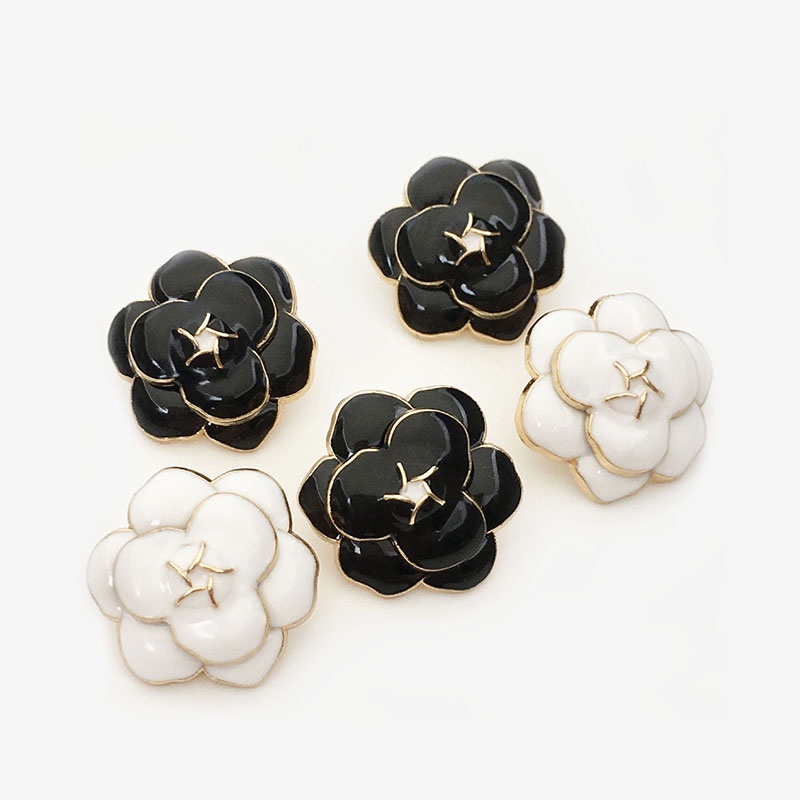 Bộ 5 Nút Áo Hình Hoa Hồng 18MM