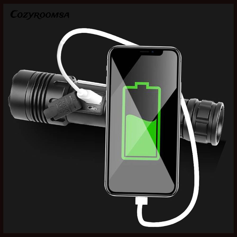 Đèn Pin XHP70 / XHP160 COB LED 1500LM / 1800LM Chống Thấm Nước IPX4 Sạc USB Tiện Dụng