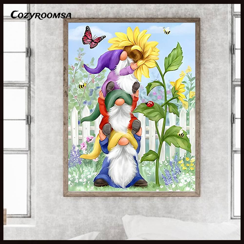 Bộ Tranh Đính Đá 5D Họa Tiết Hoạt Hình Dễ Thương Độc Đáo DIY Dùng Trang Trí