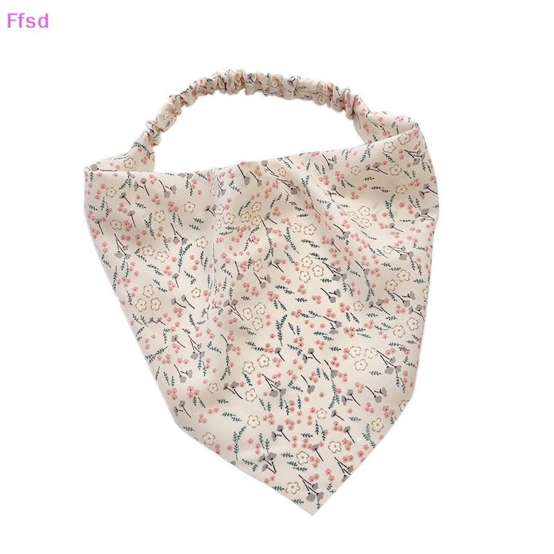 {Ffsd} Khăn Trùm Đầu Co Giãn In Họa Tiết Hoa Tam Giác Phong Cách Đồng Quê Cho Nữ * Bán Chạy