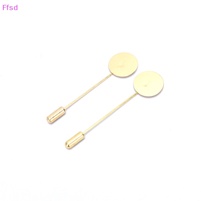 {Ffsd} Set 10 Ghim Cài Áo Nền Trơn Hình Khay Để Trang Sức DIY