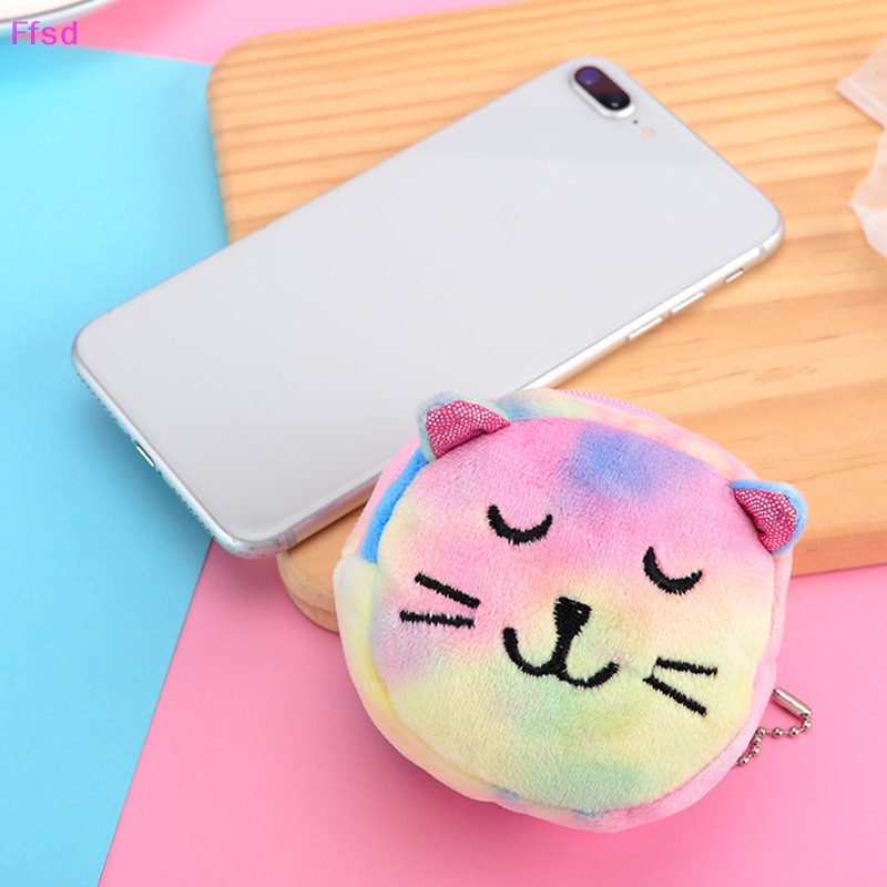 {Ffsd} 1 Túi Đựng Tiền Xu Mini Bằng Lông Nhung Đầy Màu Sắc Cho Tiệc Sinh Nhật Trẻ Em * Bán Chạy